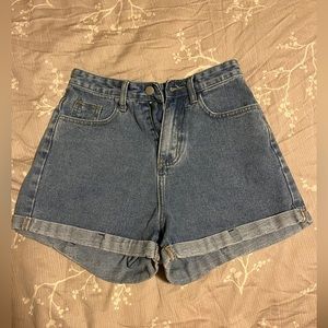 Denim shorts